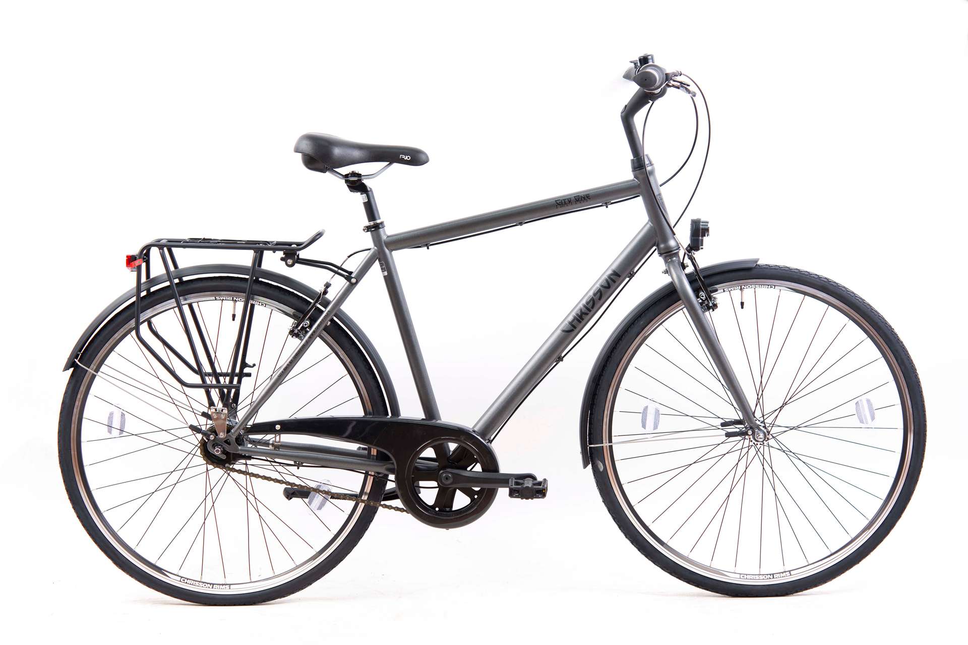 Мъжки градски велосипед Chrisson City One Nexus 7 28", тъмносив