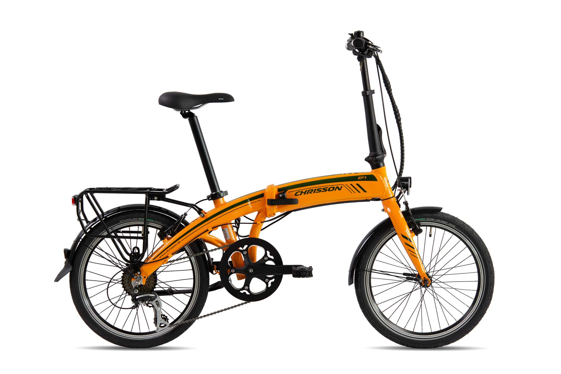 Електрически сгъваем велосипед Chrisson EF1 20'' 360Wh оранжев