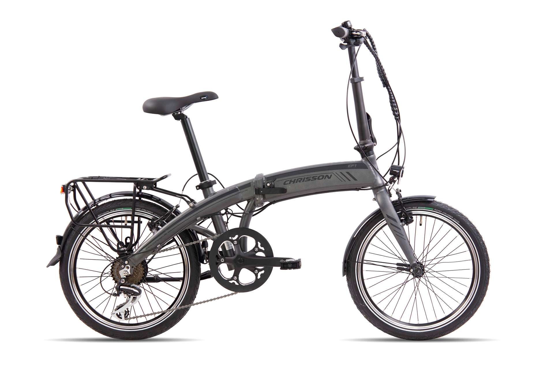 Електрически сгъваем велосипед Chrisson EF1 20'' 360Wh сив