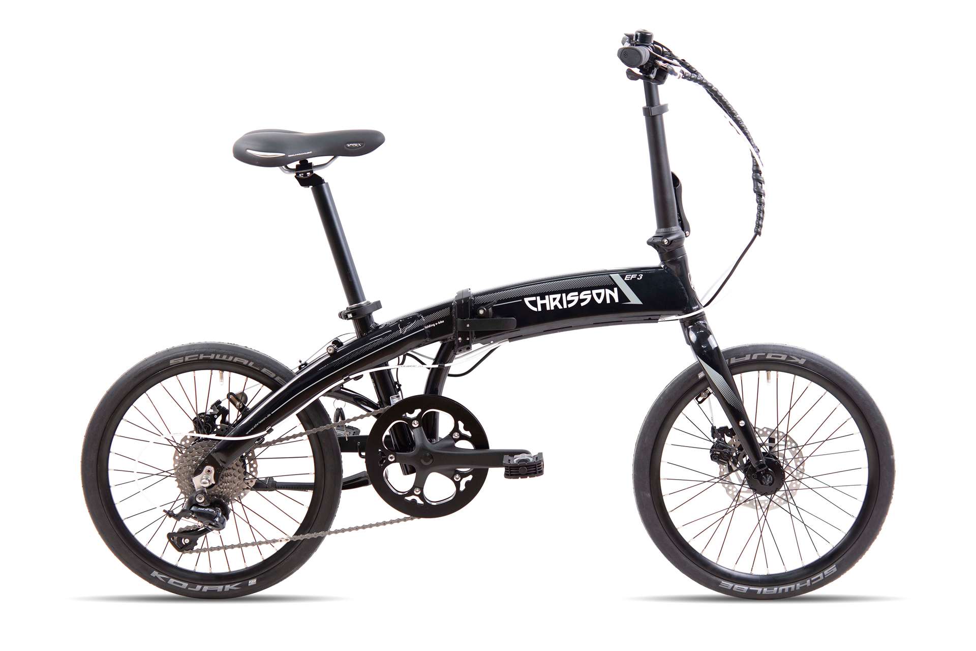 Електрически сгъваем велосипед Chrisson EF3 Greenway 20'' 360Wh черен