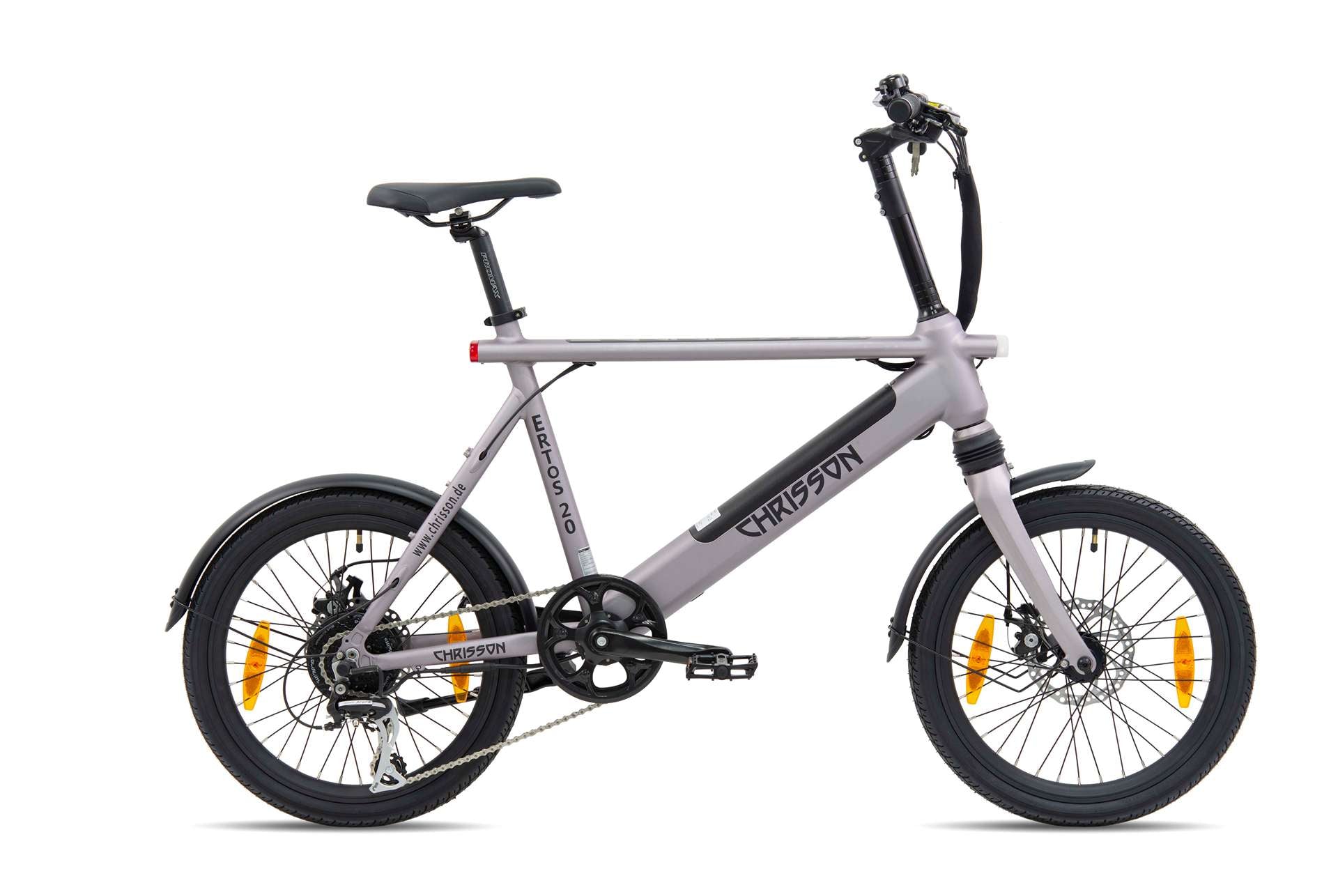 Електрически компактен велосипед Chrisson Ertos 20'' 360Wh сив