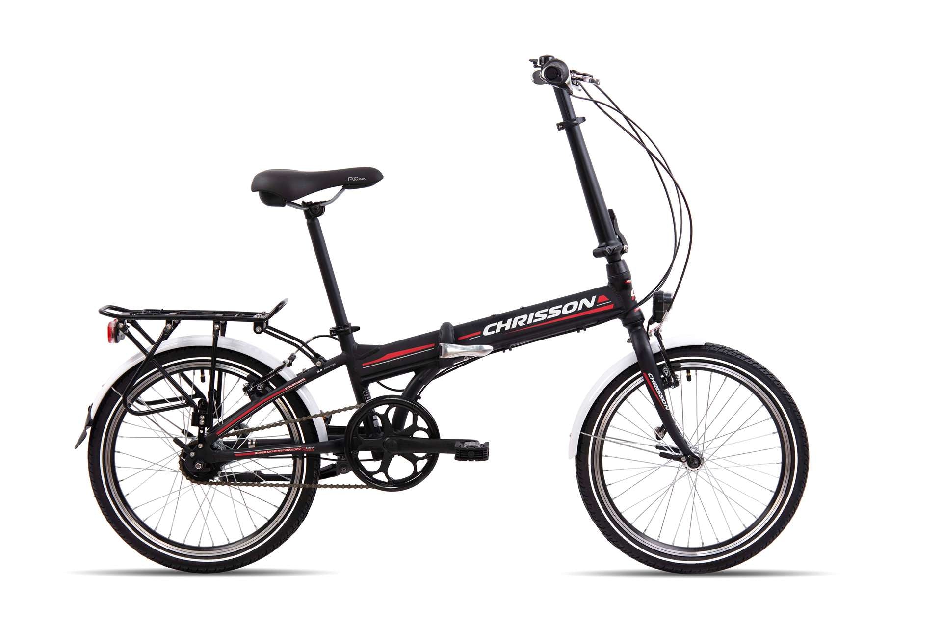 Сгъваем велосипед Chrisson Foldrider 3.0 20'', черен