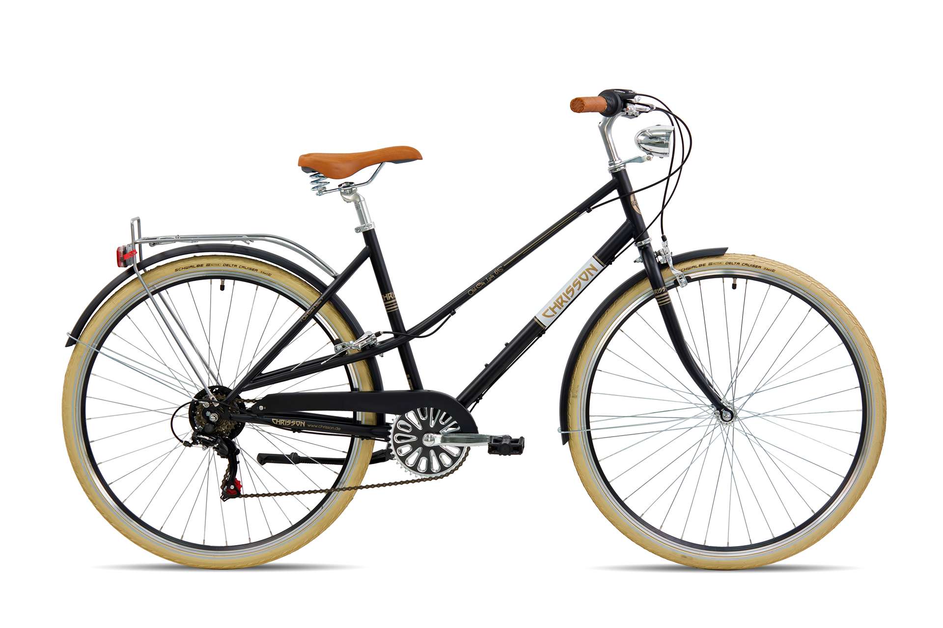 Дамски градски велосипед Chrisson Old City 28'', черен