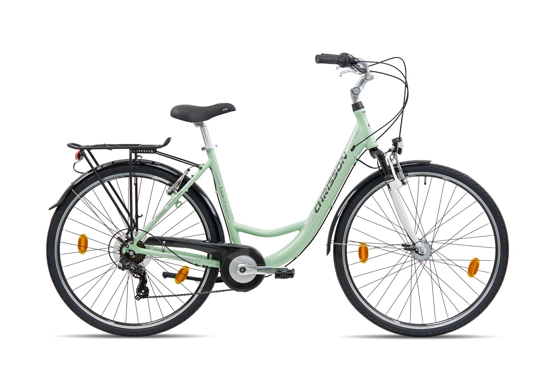 Дамски градски велосипед Chrisson Relaxia 1.0 28'' пастелно зелен