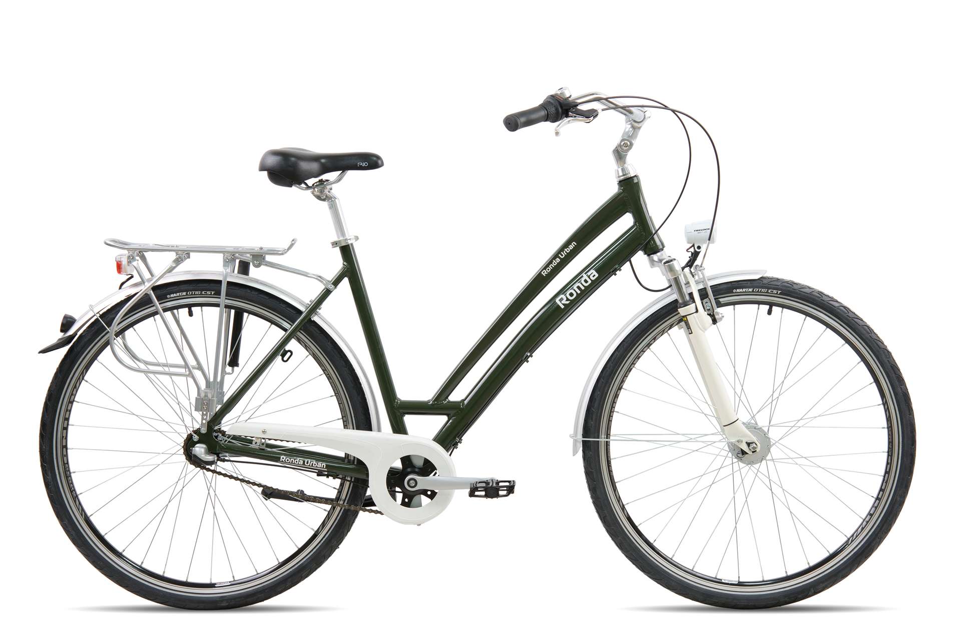 Дамски градски велосипед Ronda Urban 28'', тъмнозелен