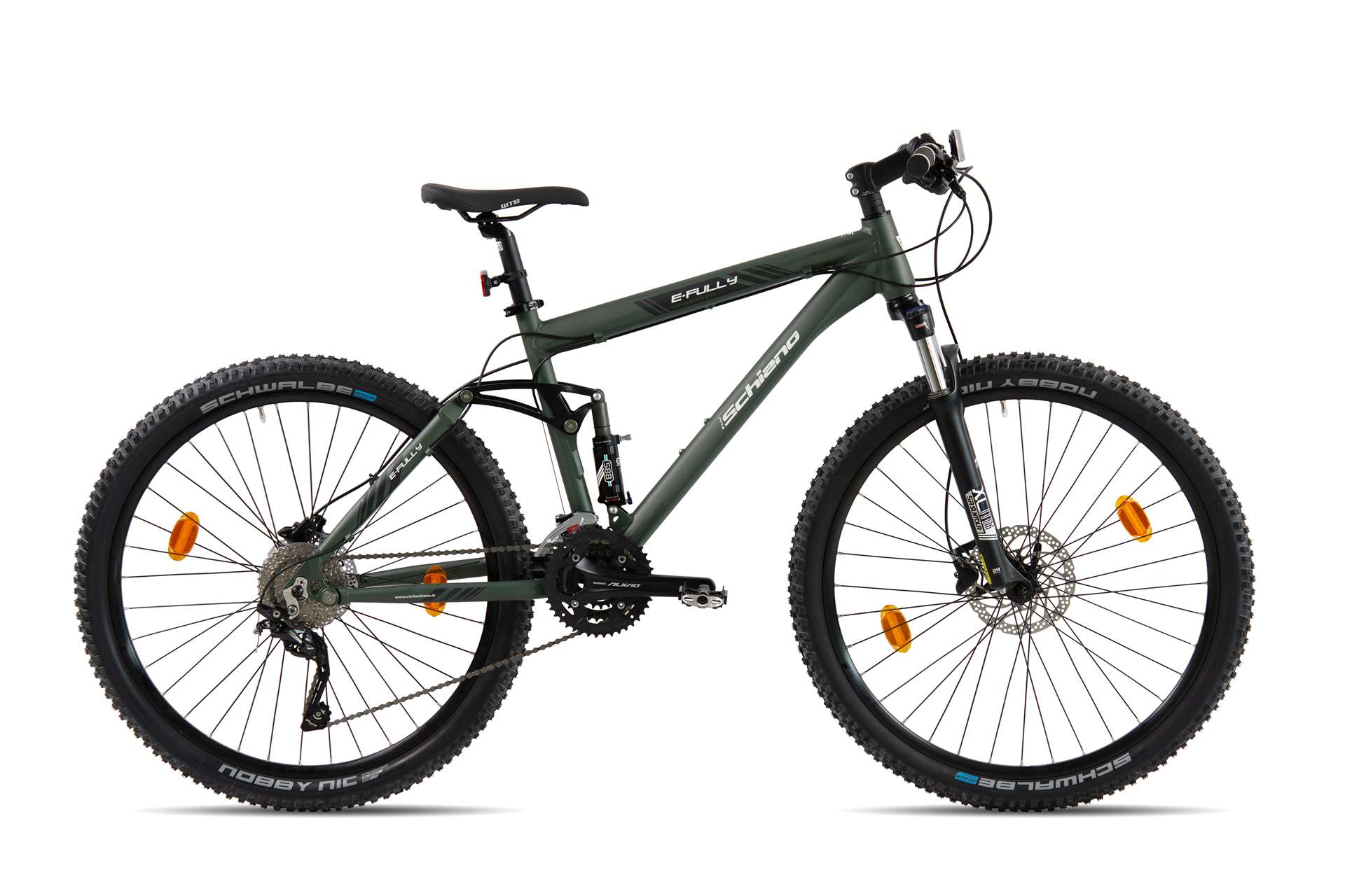 Мъжки планински велосипед Schiano Fully 29'', тъмнозелен