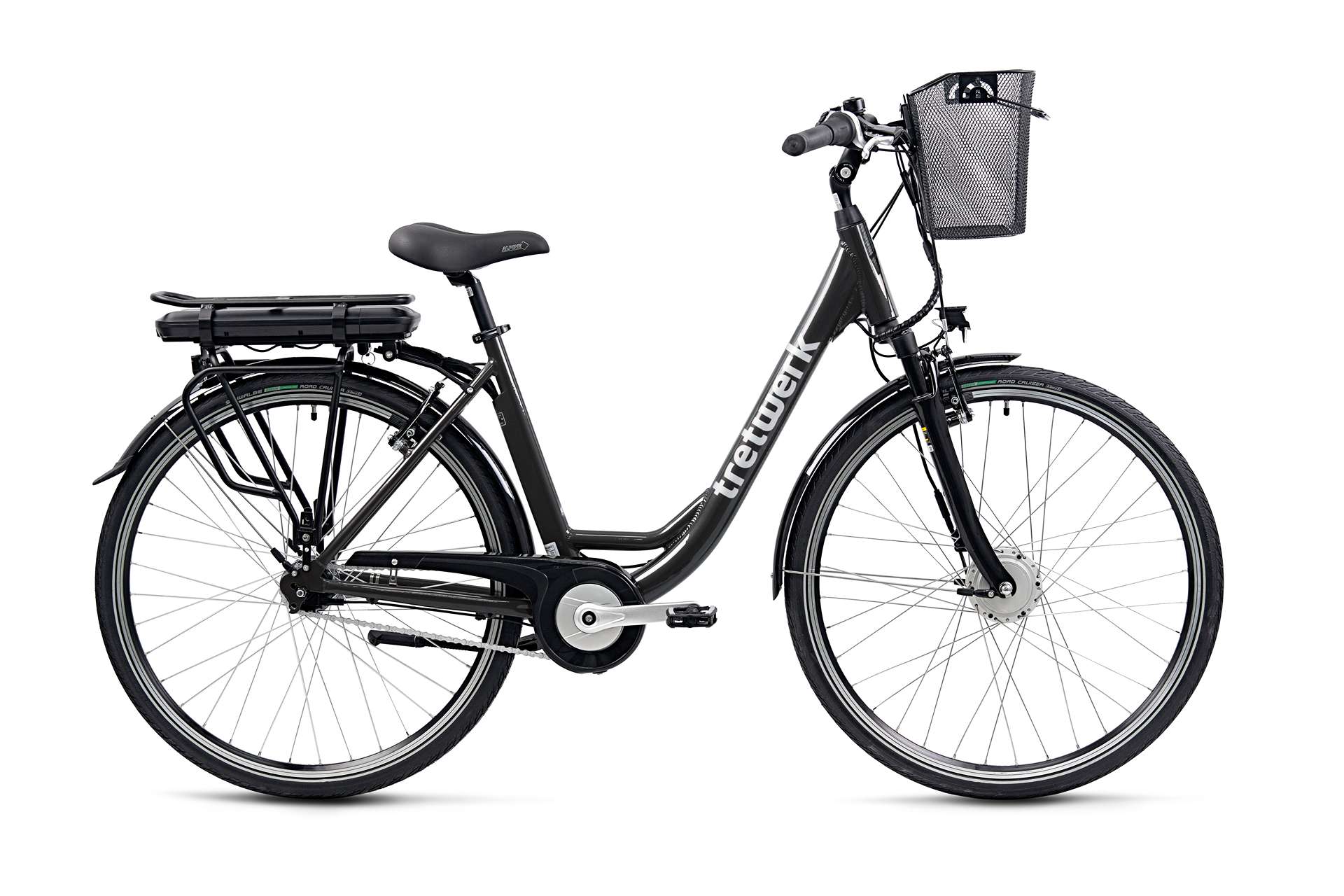Електрически дамски градски велосипед Tretwerk Cloud Pro 28'' 468Wh черен