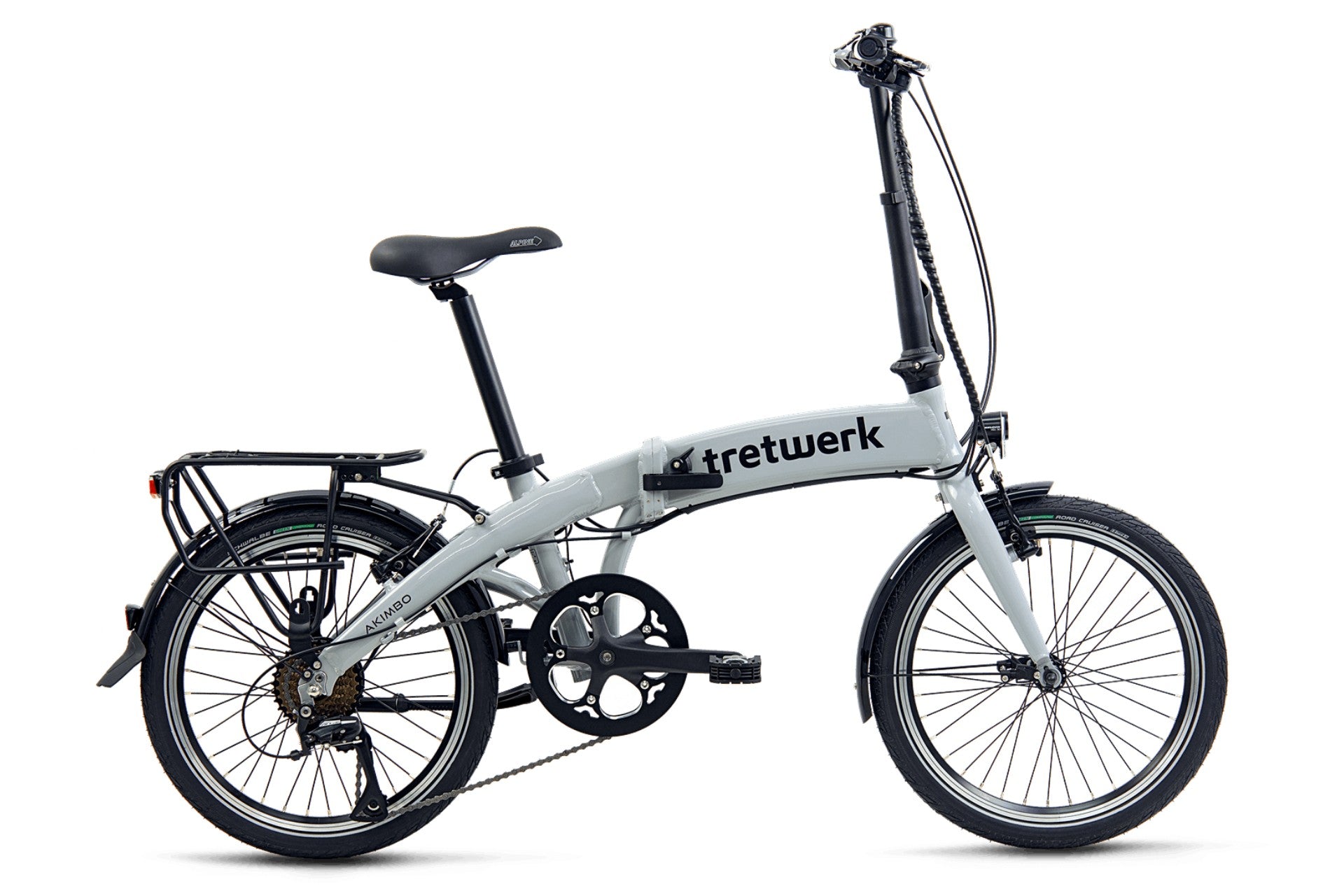 Електрически сгъваем велосипед Tretwerk Akimbo 20" 360 Wh светло сив